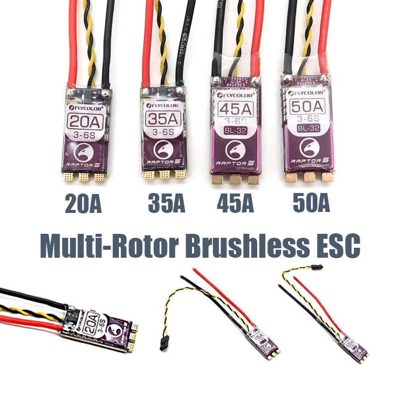 Drone Racing Esc - FLYCOLOR Raptor5 Multi-Rotor Brushless ESC 20A