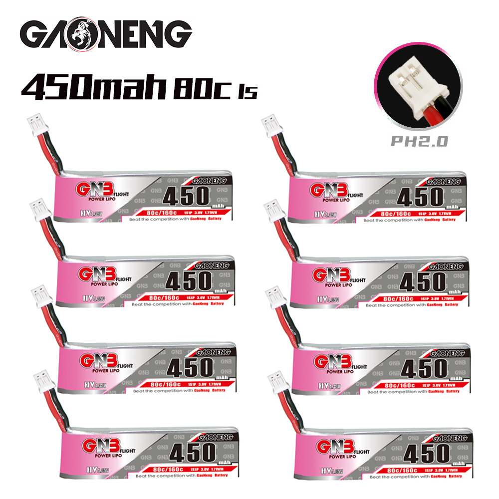 Drone Racing Battery - GNB HV 1S 3.8V 450mAh 80C/160C