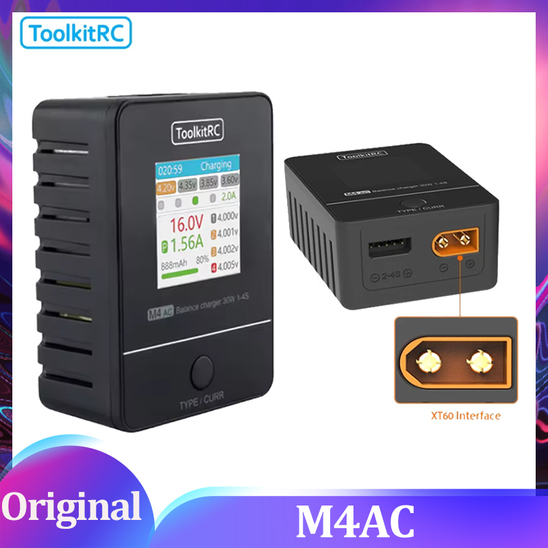 ToolkitRC M4AC 30W LCD Screen  - Drone Racing Charger 评论和价格