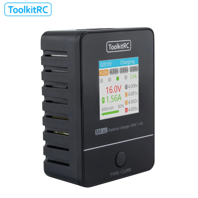 ToolkitRC M4AC 30W LCD Screen  - Drone Racing Charger 评论和价格