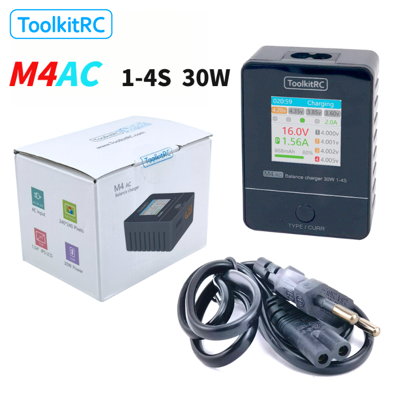ToolkitRC M4AC 1-4S Lipo LiHV  - Drone Racing Charger 评论和价格