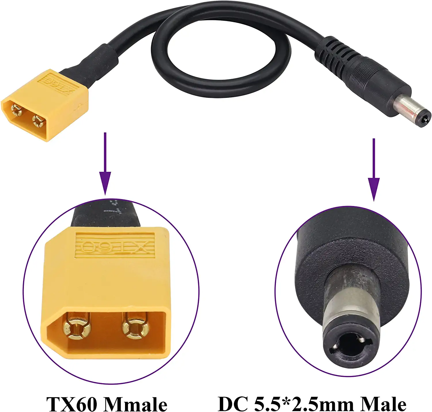 XT60 Adapter Cable XT60 Male t - Drone Racing Gate 评论和价格