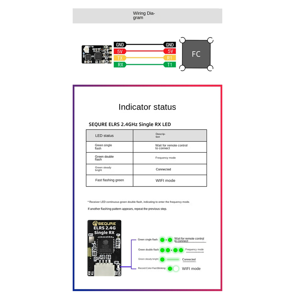 A56G-SEQURE ELRS 2.4GHz Single - Drone Racing Charger 评论和价格