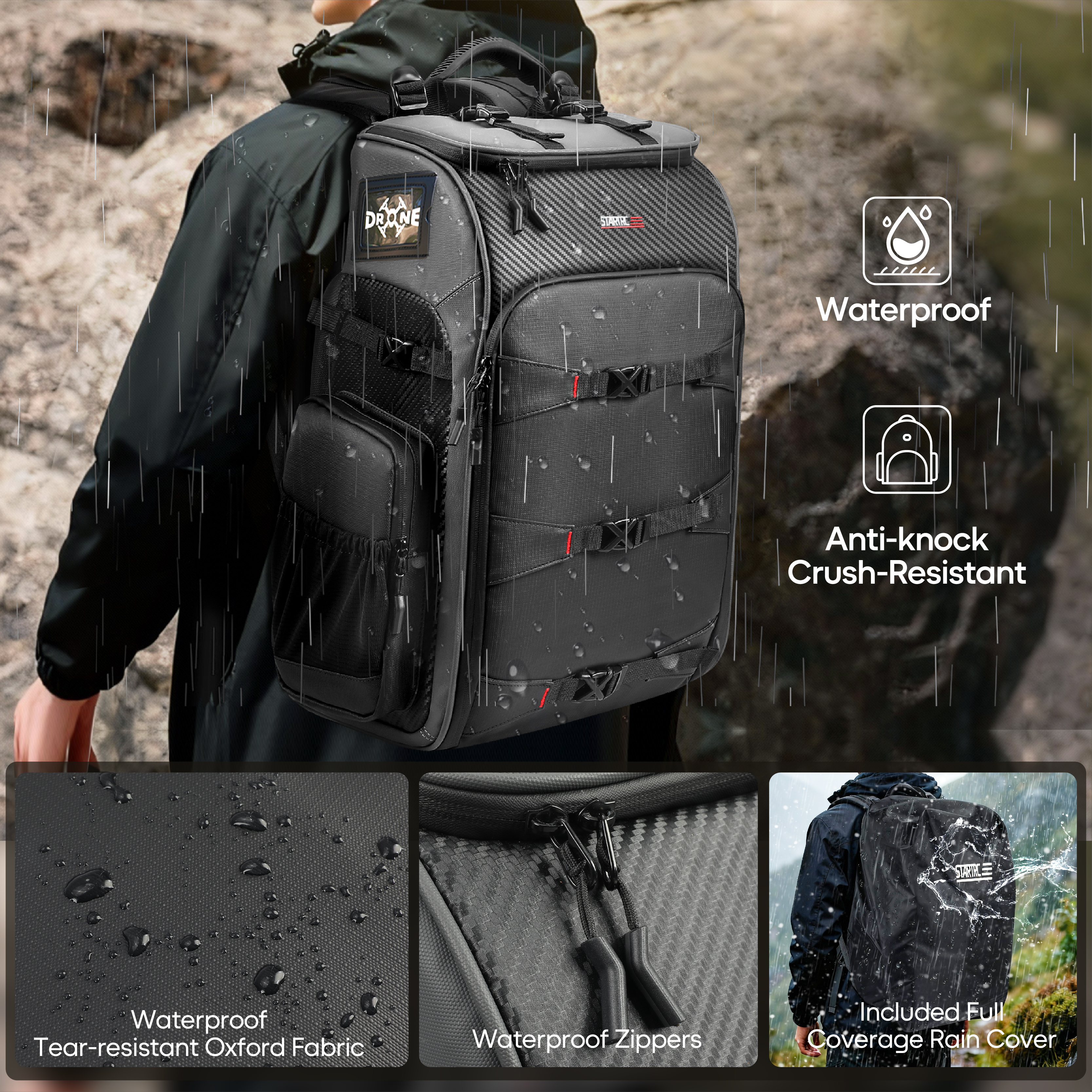 FPV Drone Backpack 40L Profess - Drone Racing Goggles 评论和价格
