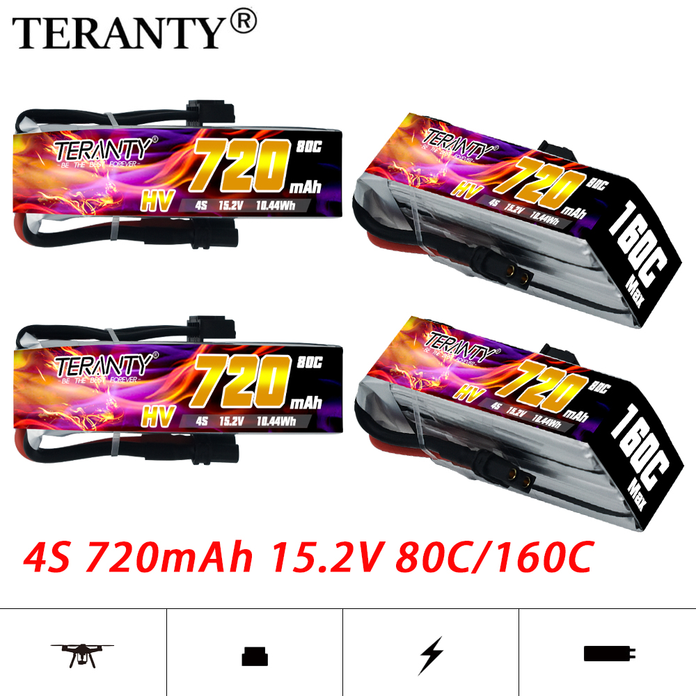 TERANTY 720mAh 4S 15.2V HV Lip - Drone Racing Battery 评论和价格