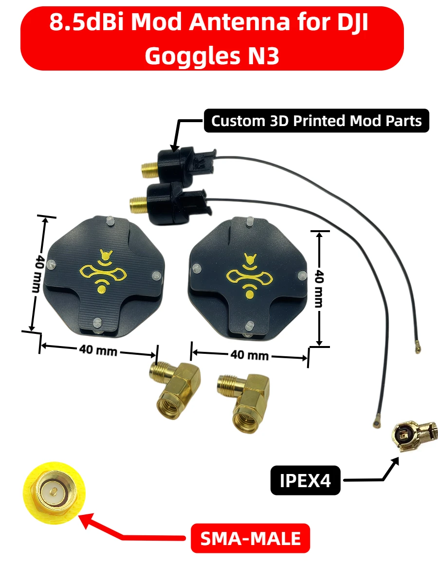 8.5dBi LHCP FPV Patch Antenna  - Drone Racing Goggles 评论和价格