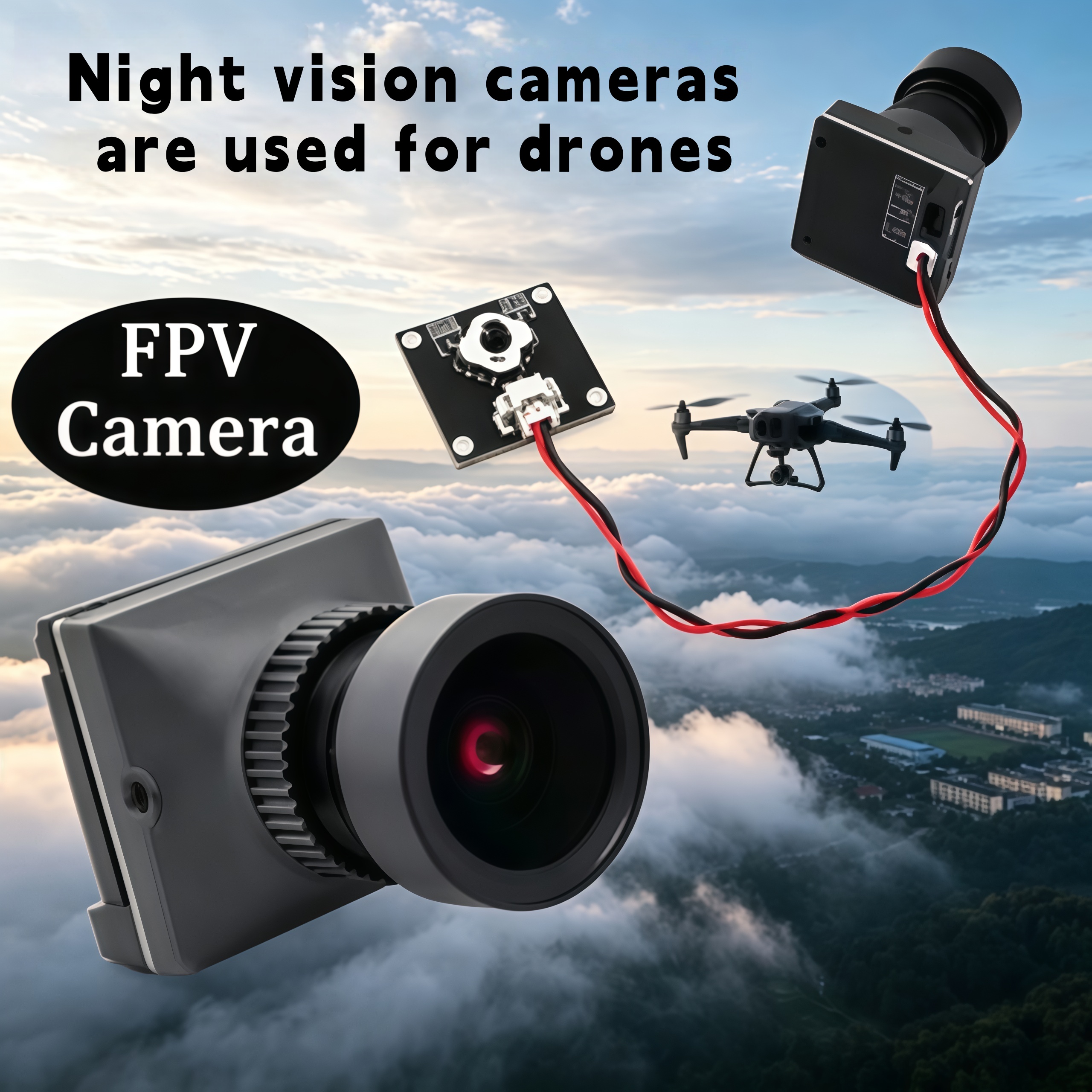 1500TVL HD CADDX Snail FPV Cam - Drone Racing Transmitter 评论和价格