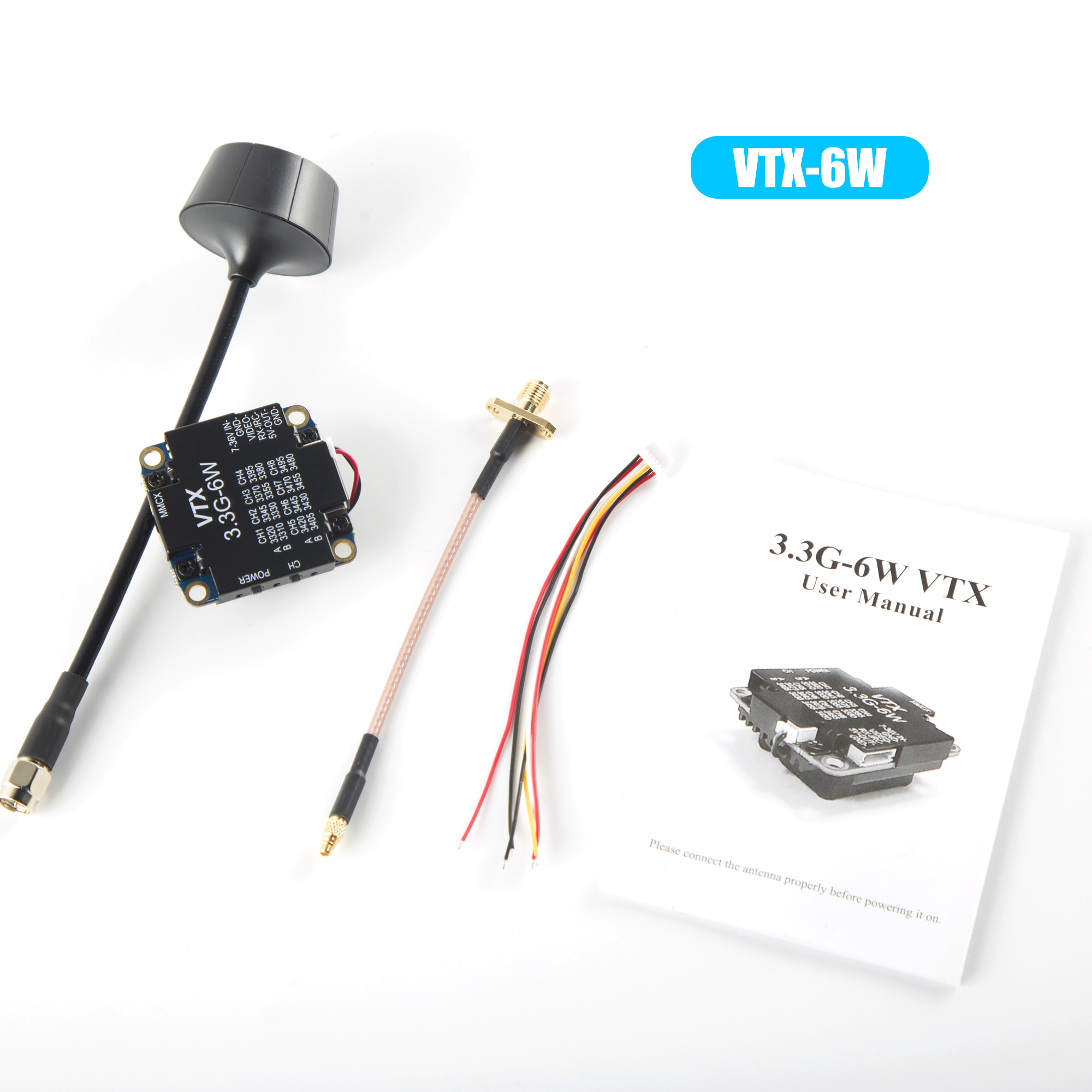 FPV Video Transmitter 3.3G 6W  - Drone Racing Transmitter 评论和价格