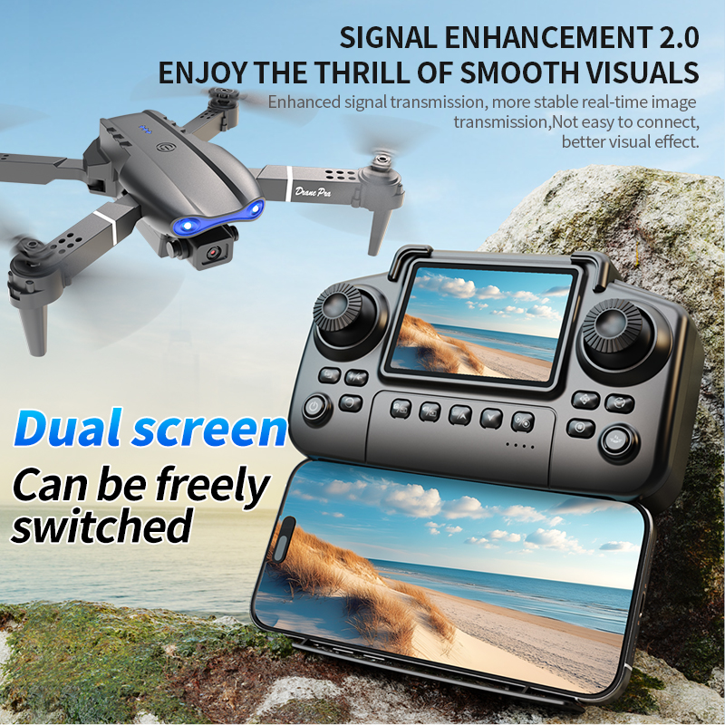 E99 PRO Drone Screen Control A - Drone Racing Camera 评论和价格